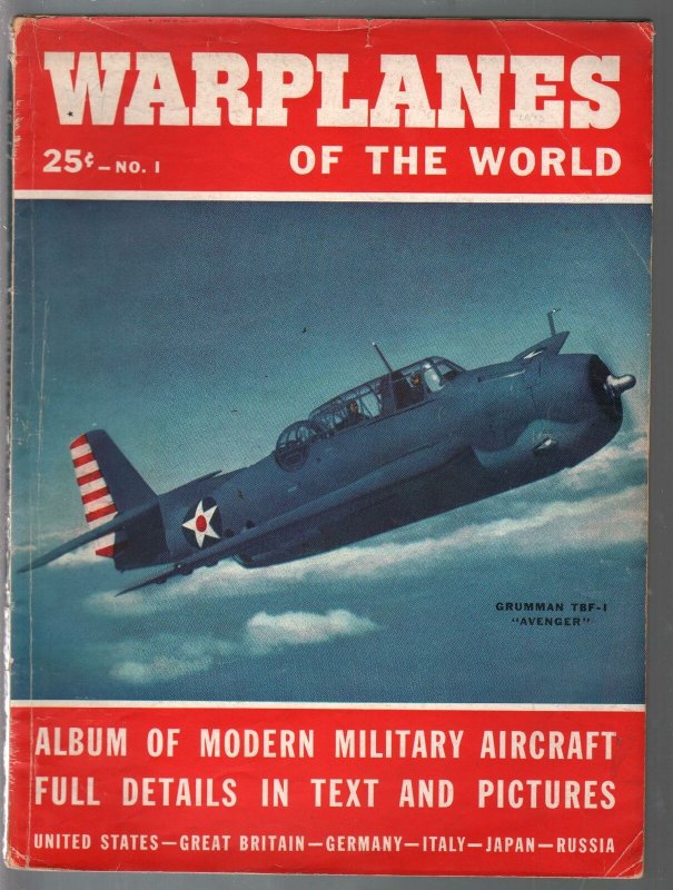 Warplanes Of The World #1 1943-1st issue-Grumman TBF-1 Avenger cover-Nazi's-VG