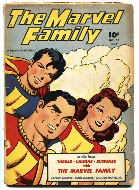 MARVEL FAMILY #13 1947-CAPTAIN MARVEL-FAWCETT-MARY MARVEL-G