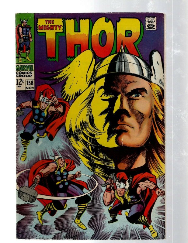 Mighty Thor # 158 VF Marvel Comic Book Loki Odin Asgard Sif Avengers Hulk RB8