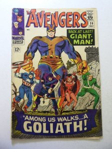 The Avengers #28 (1966) VG- Condition tracing indentations fc