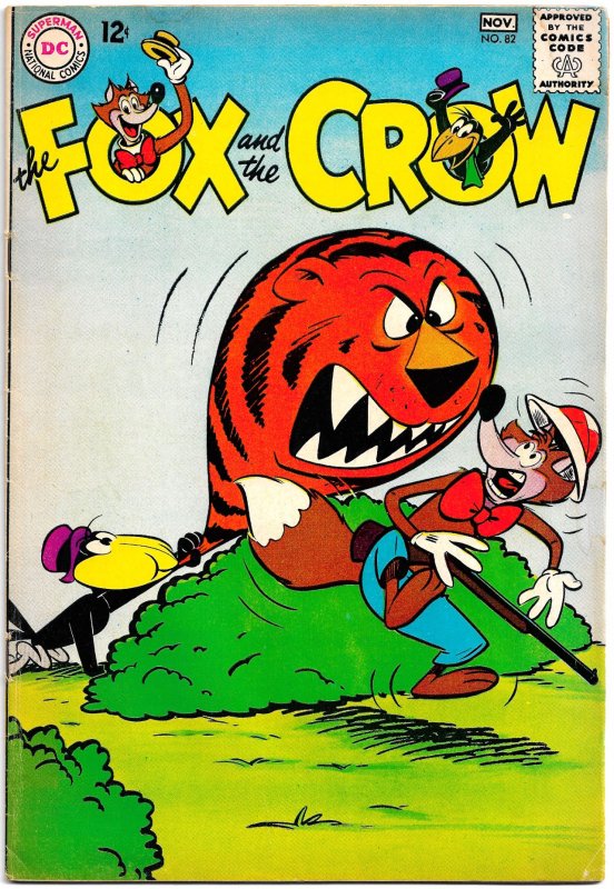 FOX AND THE CROW #82 (Oct 1963) 5.5 FN-  36 Pages of Davis and Bradbury Hijinx!