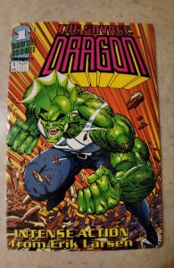 Savage Dragon #1 Pink and Yellow Logo Cover (1992) 1st Super-Patriot Cameo