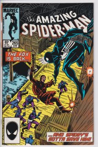 AMAZING SPIDER-MAN #265 1st print (Jun 1985) VF+ 8.5 white! 1st app Silver Sable