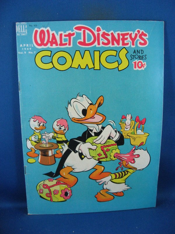 WALT DISNEY COMICS STORIES 103 F+  BARKS DONALD DUCK VS GLADSTONE GANDER  1949