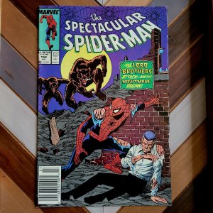 Spectacular SPIDER-MAN #152 VF (Marvel 1989)  A Wolf's Tale feat The LOBO BROS