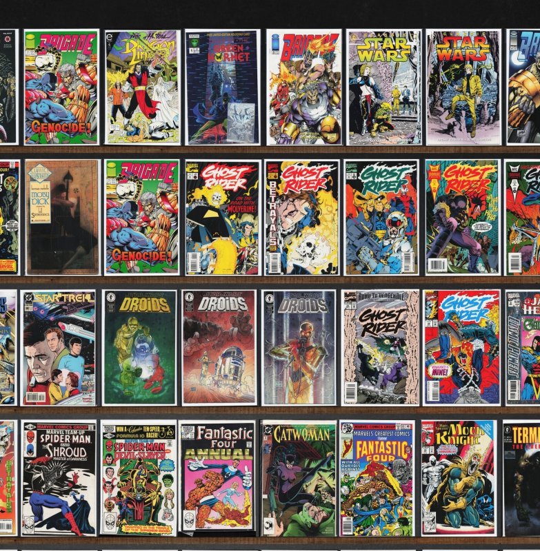 Huge Lot 150+ Comics with Ghost Rider, Brigade, The Green Hornet & More!