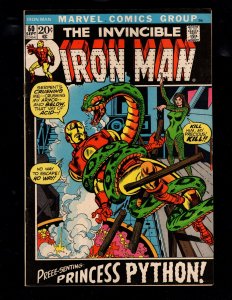 Iron Man #50 (1972) PRINCESS PYTHON *see desc*  / ID#NN