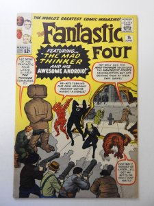 Fantastic Four #15 (1963) VG Condition moisture stain