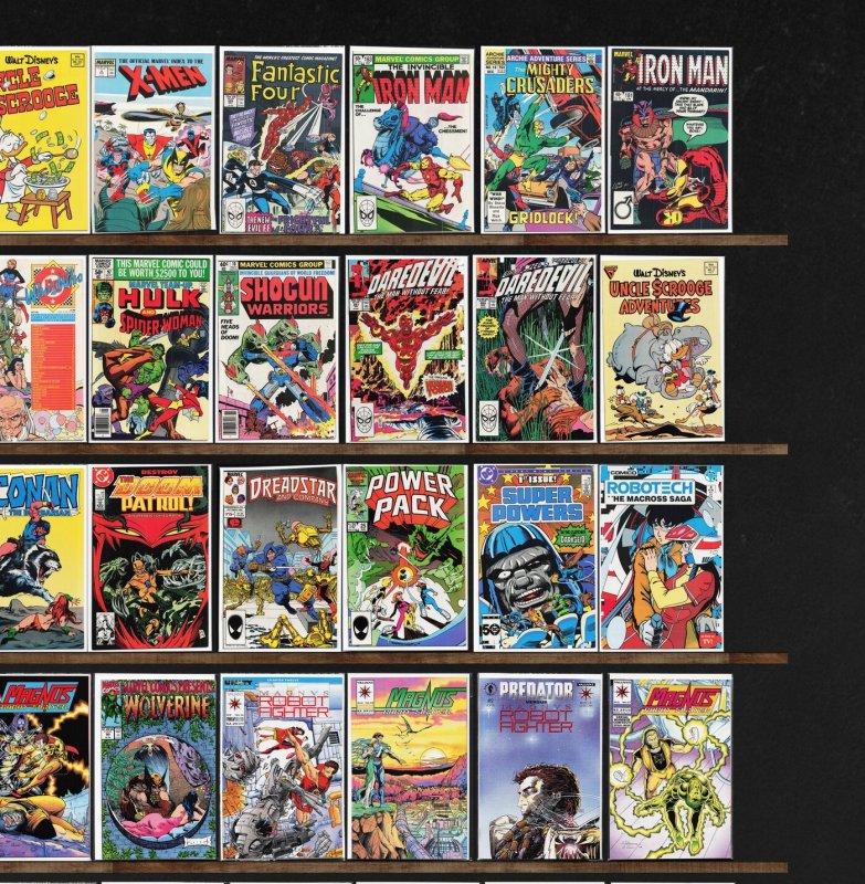 Huge Lot 140+ Comics with Magnus Robot Fighter, Fantastic Four & More!