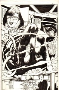 Valiant RPG Role Playing Guide pg 3 Original Signed Art Alex Sanchez Splash Page