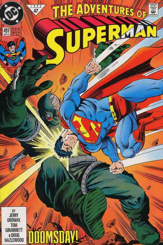 Adventures of Superman #497 VF/NM; DC | save on shipping - details inside