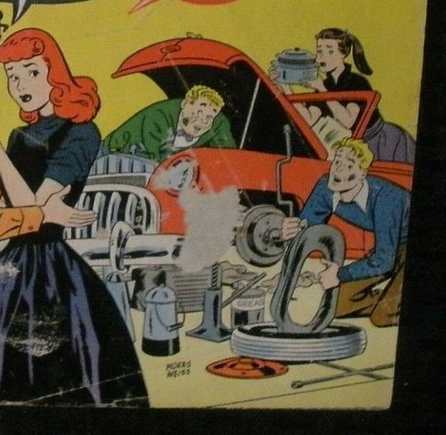 COVER ONLY 1955 Patsy and Her Pals Atlas #17 Morris Weiss GD- 1.8 Forgot Gas