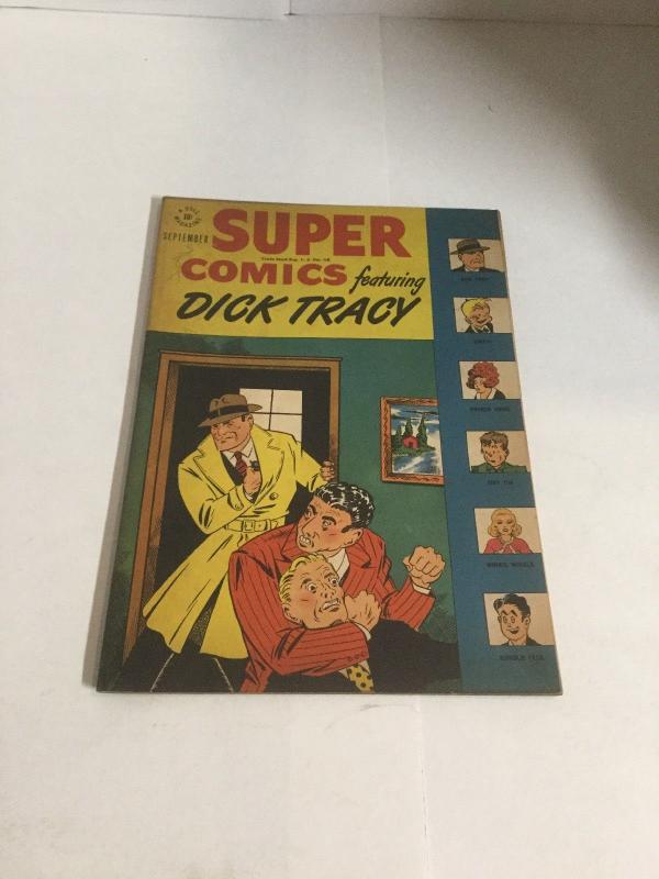 Super Comics Featuring Dick Tracy 100 Fn Fine 6.0 Dell Comics Golden Age