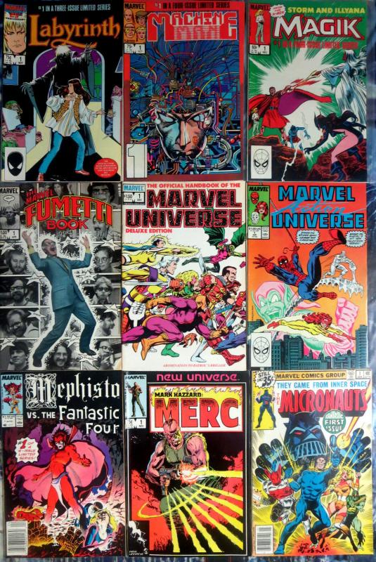 MARVEL UNIVERSE 96 diff 1st editions - #1s  late 1970s-early 90s COPPER WYSIWYG