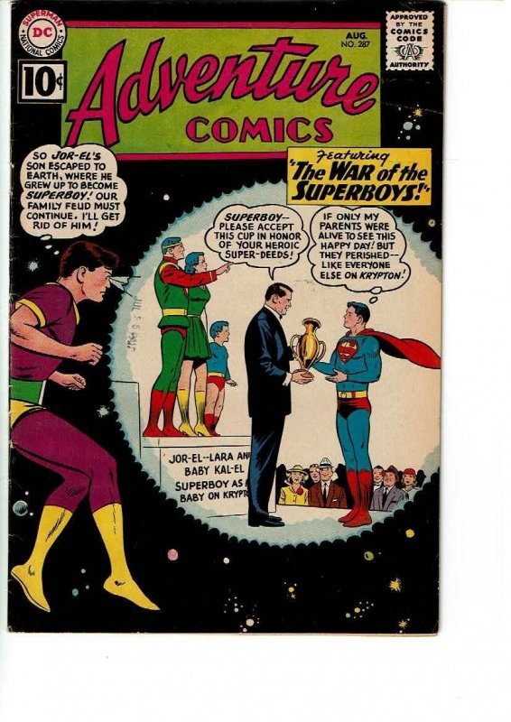 Adventure Comics #287 (1961)VG+