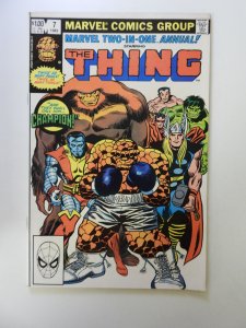 Marvel Two-in-One Annual #7 (1982) VF- condition