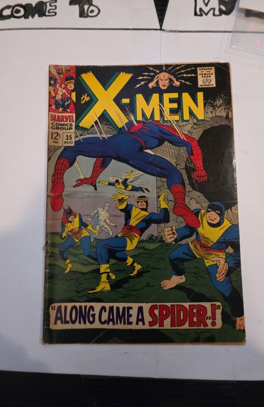 The X-Men #35 (1967)spiderman crossover low gradeSee description