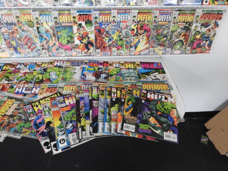 Huge Lot 190+ Comics W/ Defenders, Hulk, Powerman+ Avg Fine/VF Condition!