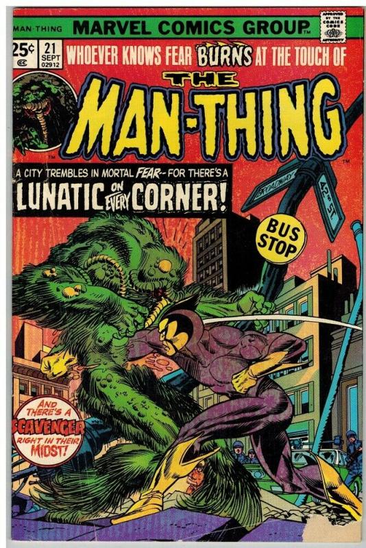 MAN THING (1974) 21 G-VG Sept. 1975