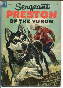 Sergeant Preston #8 1953-Dell-RCMP stories-Yukon King-G/VG