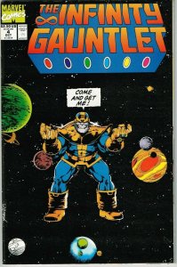 Infinity Gauntlet #4 (1991) - 9.2 NM- *Thanos/Jim Starlin* Classic Cover