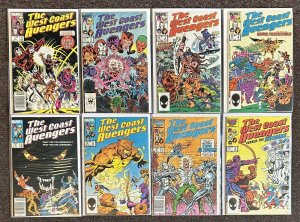 West Coast Avengers #1,2,3,4,5,6,7,8 1985 Marvel Comics Lot