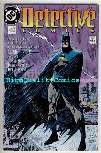 DETECTIVE #600, VF+, Batman, Neal Adams, 1989, Gotham City, more BM in store