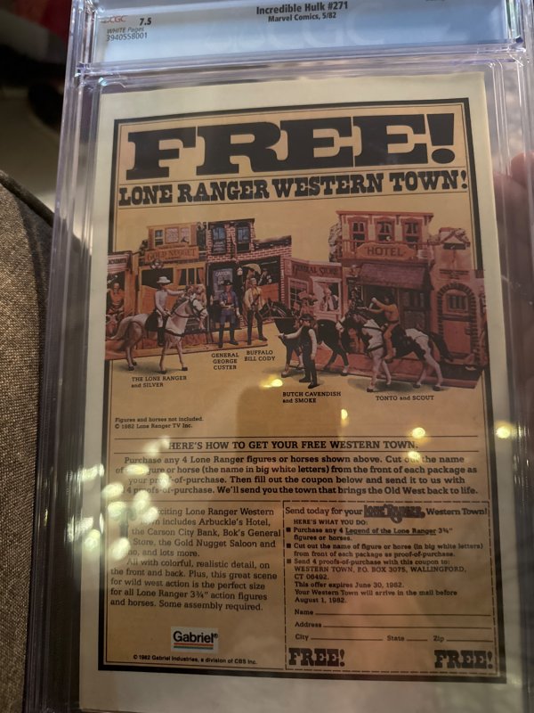 The Incredible Hulk #271 Newsstand Edition (1982)