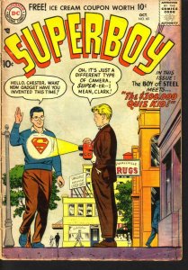 SUPERBOY COMICS #60 SUPER X-RAY COVER LANA LANG DC 1957 G/VG