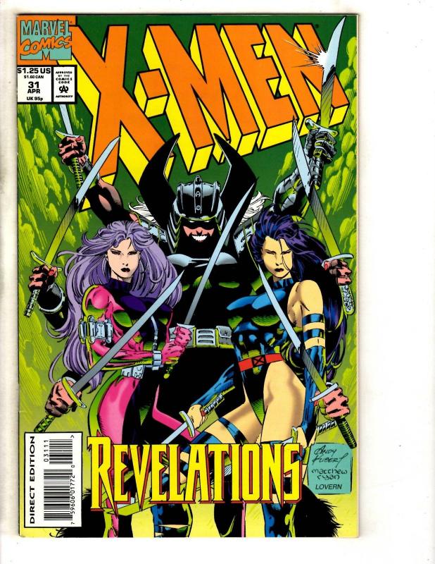 10 X-Men Marvel Comic Books # 31 32 33 37 40 41 42 43 44 50 Gambit Wolverine JD2