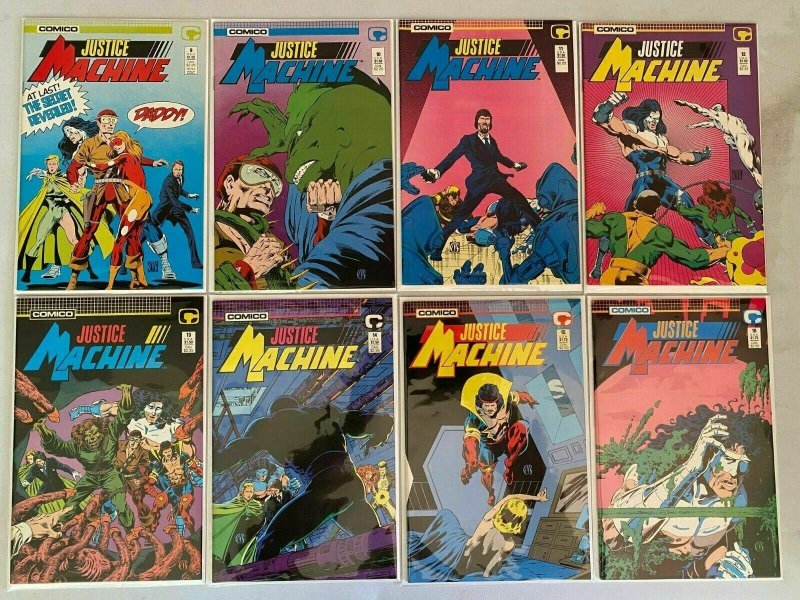 Justice Machine set #1-29 + Annual avg 8.0 VF (1987 Comico)