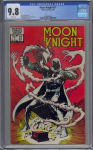 MOON KNIGHT #31 CGC 9.8 BILL SIENKIEWICZ COVER WHITE PAGES