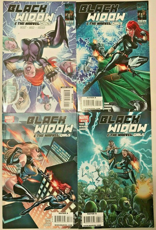 BLACK WIDOW & THE MARVEL GIRLS#1-4 VF/NM LOT 2010 MARVEL COMICS