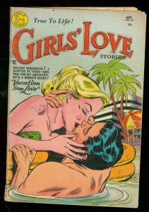 GIRLS LOVE STORIES #22 1953-SWIMMING POOL ROMANCE--DC VG