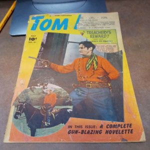 TOM MIX WESTERN #41 1951 FAWCETT GOLDEN AGE COMIC Photo Cover