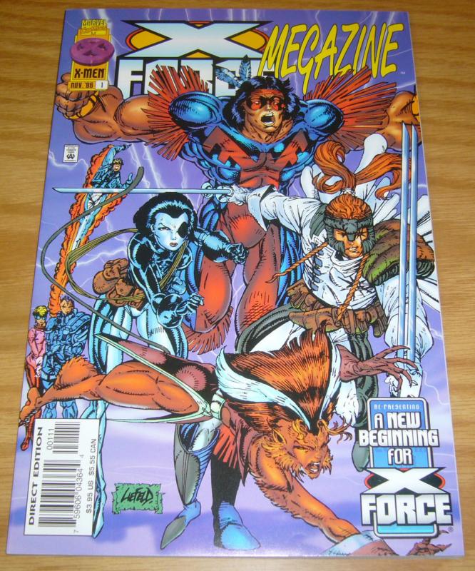 X-Force Megazine #1 VF/NM high grade reprints new mutants 98 99 100 deadpool