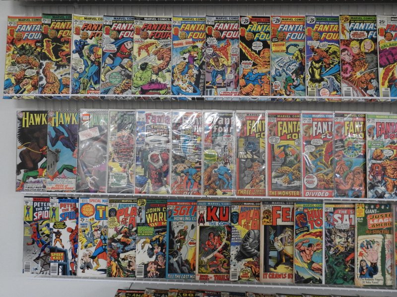 Huge Lot Silver/Bronze Comics W/Hulk, Spider-Man, Batman, Fantastic Four, DD+