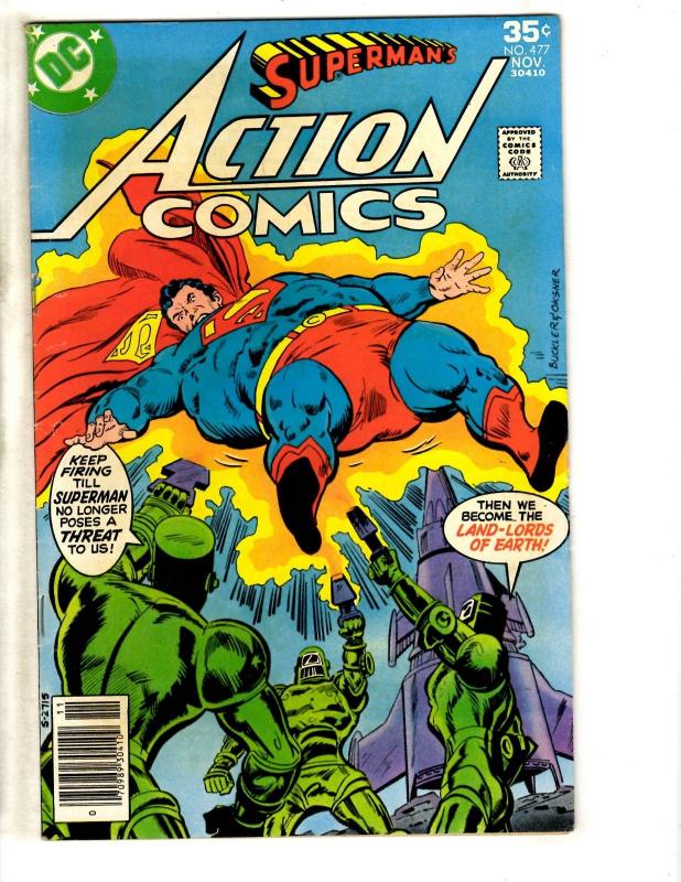 6 Action Comics Feat. Superman DC Comic Books # 477 479 480 481 483 498 CR12