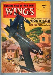 WINGS WINT 1952 JET ATTACKS VILLAGE-AVIATION PULP G/VG