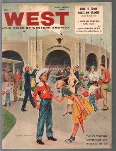 MAG: West #1 Fall 1956-1st issue-Texas Memorial Stadium cover-football-FN