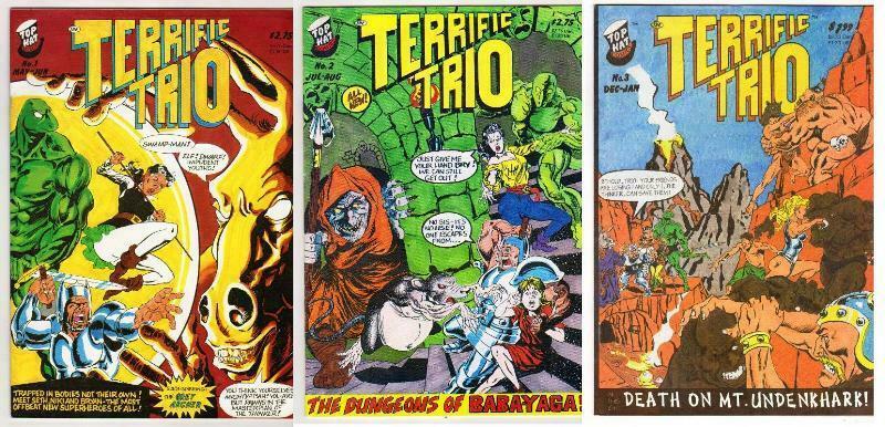 TERRIFIC TRIO (1996 TOP HAT) 1-3   COMPLETE!?! COMICS BOOK