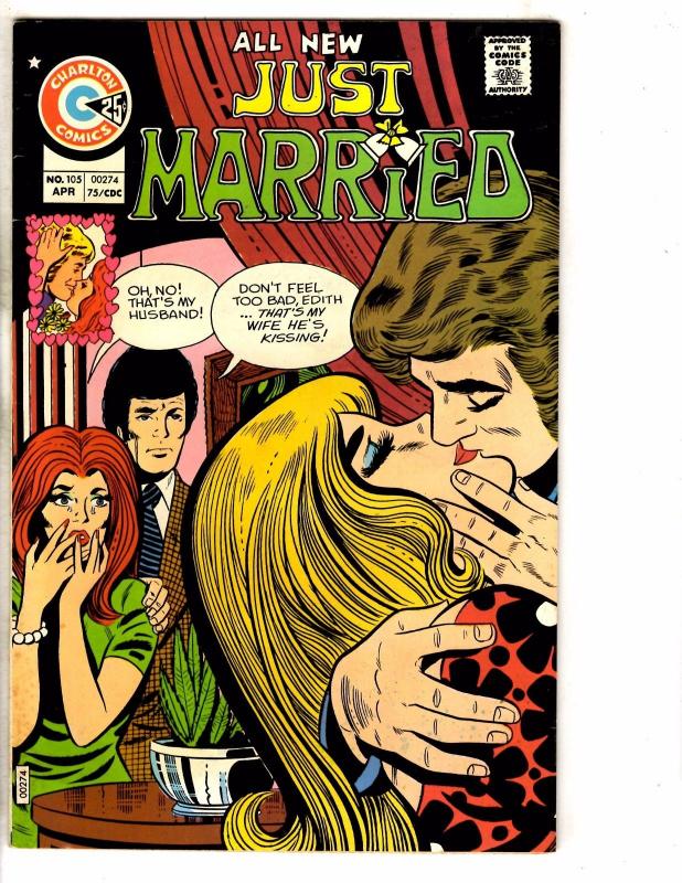 Just Married # 105 FN Charlton Comic Book Bronze Age 1975 PP1