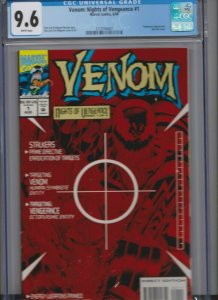 VENOM: NIGHT OF VEGENANCE #1 CGC 9.6 WHITE 8/94  MARVEL