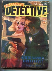 Private Detective Feb 1946-Trojan-Spicy GGA art-Pulp Magazine