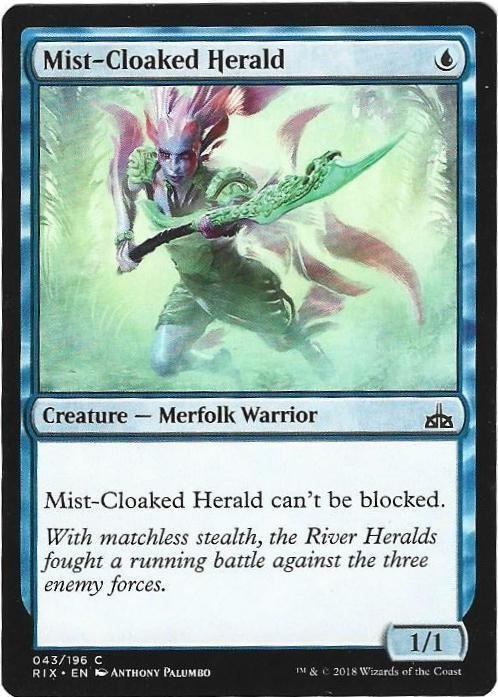 Magic the Gathering: Rivials of Ixalan - Mist-Cloaked Herald