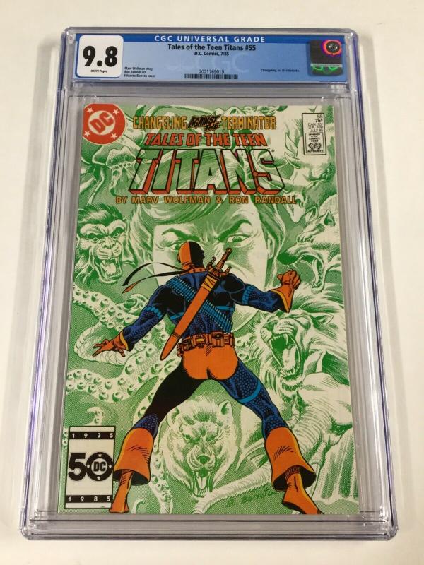 Tales Of The Teen Titans 55 Cgc 9.8 White Pages