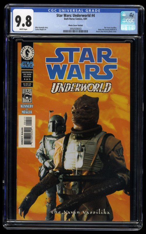 Star Wars: Underworld #4 CGC NM/M 9.8 White Pages Photo Cover Variant