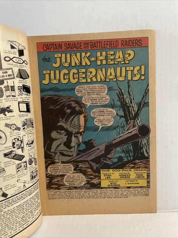 Captain Savage And His Battlefield Raiders #13