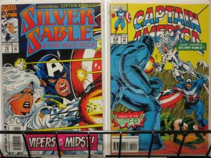SILVER SABLE CAPTAIN AMERICA VS VIPER  parts1-2 xover COMICS BOOK