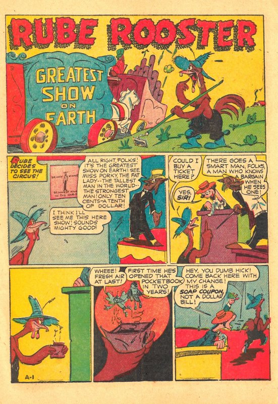 GOOFY COMICS #4 (March 1944)  5.0 VG/FN  ••  Weird East Coast Funny Animals!